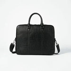 Luxury Waterproof Genuine Leather High Quality Handmade Laptop Briefcase for Men Business Travel ODM OEM Vintage Sling Bag