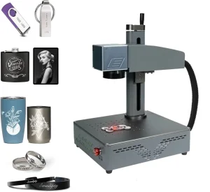 20w Desktop Portable Mini Fiber Laser Marking Machine for Metal and Non-metal Material Small Laser Engraving Machine