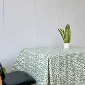 OEM Geometric Pattern Vinyl Tablecloth