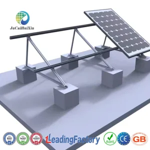 Jchx-Ios Universal U-Type Galvanized Carbon Steel Flat Roof Solar Panel Mounting Brackets