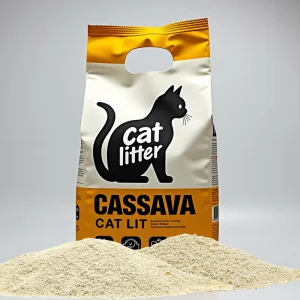 China Cat Litter Manufacturer Customised Cat Litter Pure Natural Plant Cassava Cat Litter Lance Catch Ball 2.5kg/6L Suitable for All Kinds of Cat Litter Box