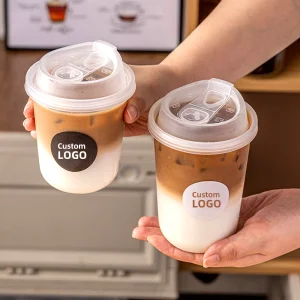 High Quality 90Mm Bubble Tea Hot Drink Plastic Cups