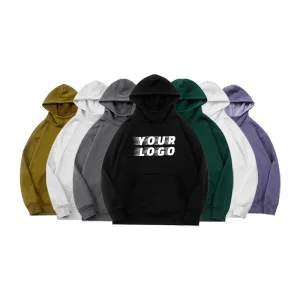 Custom 500 Gsm 100% Cotton Fabric Womens Hoodies Customize Blank Casual Hoodie With Hood Printing logo for Unisex Hoodies