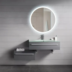 Modern Smart Touch LED Bathroom Mirror with Anti-Fog Feature