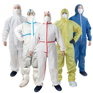 White SF Protection Paint Spray Work Suits Disposable Coverall Safety Work Overall Painters Overalls Suit