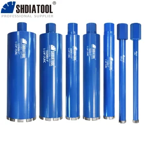 25-127mm 1-1/4"-7 Wet Arix Segment Diamond Core Drill Bit Laser Welded Diamond Drill Core Bit For Reinforced Concrete Brick Wall