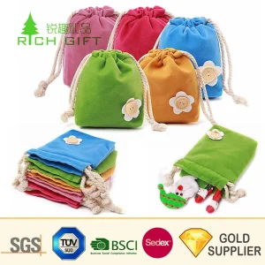 Bolsa de terciopelo personalizada de promoción al por mayor con cordón negro para zapatos, cosméticos, celular, joyería, regalo publicitario, embalaje de bolsa de terciopelo con cuerda