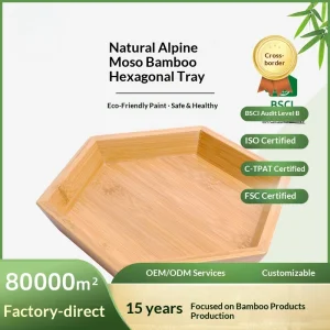 Eco friendly wooden tray