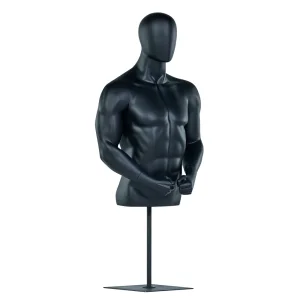 Fiberglass Big Muscle Sports Mannequin Half Body Male Mannequins