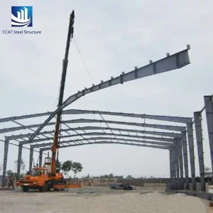 Large-Span Fabricated Customized Steel Structure Members Component for Public Library Roof Systems