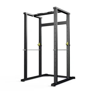 Commercial Power Cage with Cable Crossover System &amp; Weightlifting Attachments for Home Gym