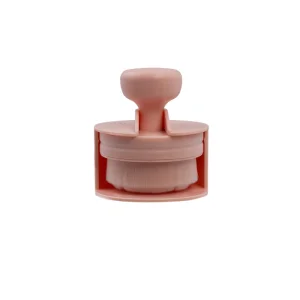 Brocha de Fundación en Forma de Rosa Brocha de Maquillaje de Empuje y Tirón Herramienta de Belleza Portátil