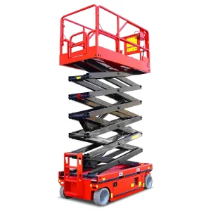 Green Hydraulic Mobile Scissor Lift
