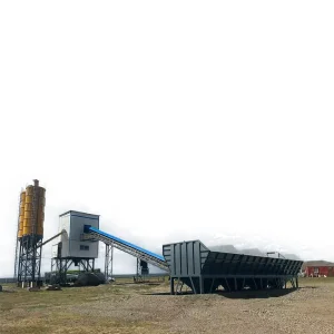 Hls90 Concrete Batching Plant, Eco-Friendly Dust Removal &amp; Automatic Control