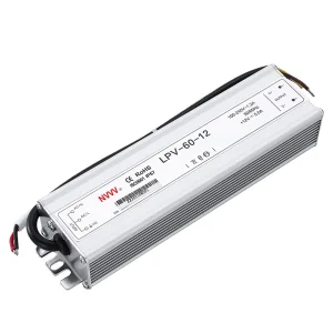 NVVV LED Driver LPV-60-12 Waterproof Industrial Power Supply 12v 5A 60w Single Output Switching Power Supply Waterproof