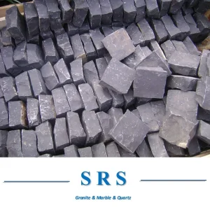 Dark Grey Granite Black Basalt Cobblestone for Paving