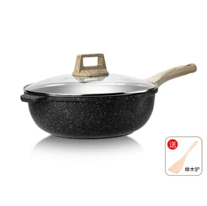 Non-Stick Saute Pan Braise Aluminum Wok Fry Skillet