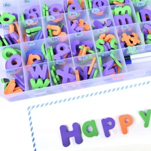 Customized Multicolor Foam Magnetic Numbers Symbols Educational Toys Plastic Alphabet Letters For Kids Learner Teacher Teaching