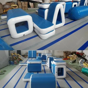 Commercial PVC Air Track Crawl Bridge Parkour Gym Training Equipment Ninja Warrior Obstacle Course Inflatable Obstacle