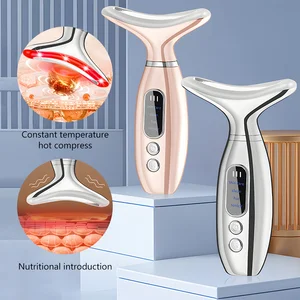 4 Color LED Photon Therapy Portable Neck And Facial Lifting Device