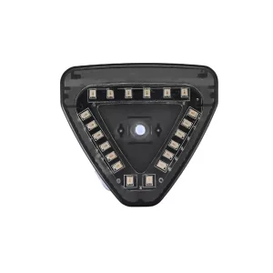 Motorcycle Truck Brake Tail Light Waterproof Flashing Lights 12V Triangle Solar Car Strobe Warning Light