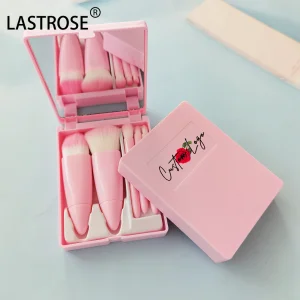 OEM Logo Travel Makeup Brush Set with Mirror