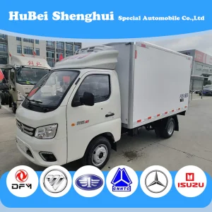 Foton 4X2 1 -2 Ton Small Mini Refrigerator Truck Refrigerated Truck for Sale