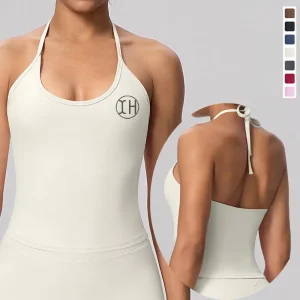 OEM XH-Fashion Women's Halter Neck Yoga Tank Top
