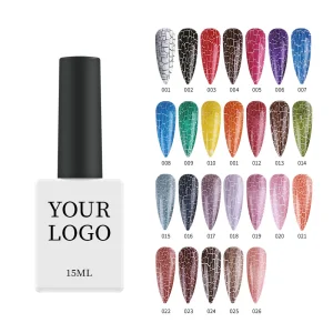 Nail Kit Professional Crackle Paint Soak Off Uv Gel Crack Gel Nail Polish