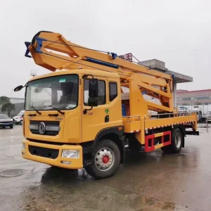 Dongfeng 4X2 Mounted Hydraulic 20 28 30 32 35 40 Meter Telescopic Folding Boom Lift Working Aerial Platform Work Bucket High-Altitude Operation Truck