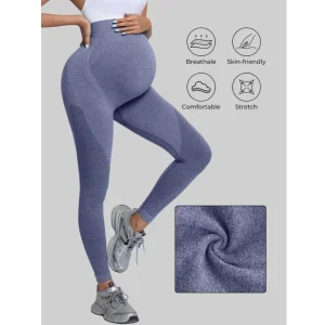Maternity Solid Color High Waist Casual Leggings