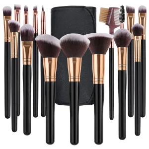 16 PCS Makeup Brush Set with Travel Bag