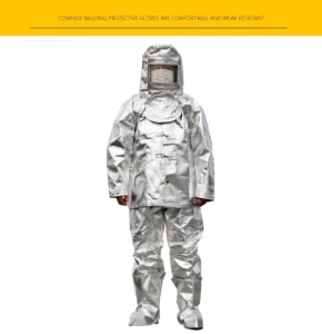 Ropa de Protección contra Fuego Resistente al Calor 500 Grados Aislante Térmico Aluminizado