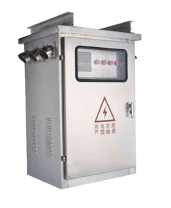 Ourili Smart Metal Fabricator Panel Outdoor Electrical Distribution Cabinet Power Distribution Board IP30 Key Lock 6 Sockets