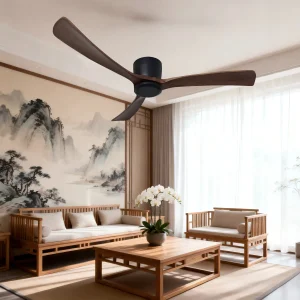 52inch Solid Wood DC Motor Fan