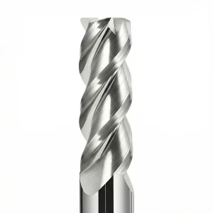 High Polished 3 Flute Solid Carbide End Mill For Aluminum DLC Coating CNC Router Bit OEM/ODM 45 Helix