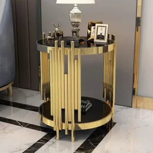 Luxury Modern Stainless Steel End Table