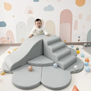 OEM Custom 8PCS Soft PU Leather Toddlers Climbing Blocks
