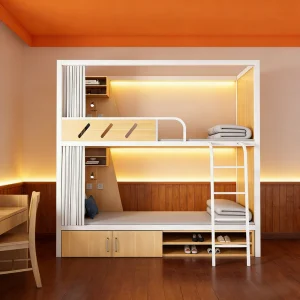 Modern Durable Four-Person Metal Dormitory Bed Space Capsule Design for School Hotel & Apartment Bedrooms