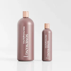 Round Shoulder PE Body Lotion Bottle with Disc Top Cap 250ml 1000ml Plastic Squeeze Shampoo Gel Container