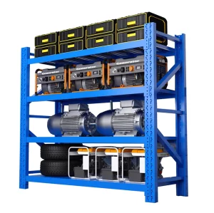 Heavy Duty Rack 500kg 4 Layer Estantes Metalicos Adjustable Estanteria Garage Commercial Industrial