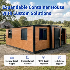 20/40 ft Modular Home Luxury Tiny House Prefabricated Expandable Container House Mobile Fully Furnished Modern for Office&Shop