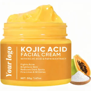Papaya Enzyme Whitening Cream With Kojic Acid: Herbal Organic Face And Body Whitening Cream For Fading Dark Spots OEM