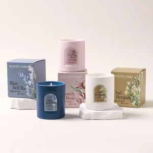 120g Home Decorative Colored Ceramic Scented Candle