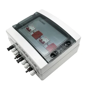 EARU 500V 2 Input 2 Output 2 String for Off Grid Solar Energy System Photovoltaic Array Solar PV Combiner Box DC Circuit Breaker