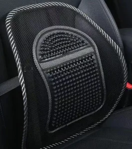 Customized Logo Breathable Waterproof Back Support Lumbar Massage Cushion Pain Relief for Car Seat &amp; Office Seat Mesh