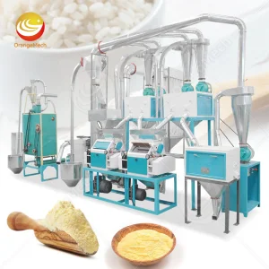 Línea de producción completa de procesamiento de molienda de arroz, trigo, maíz, maíz, sémola y harina