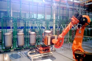 30% Rinse Water Saving Counter-Current Rinsing System High Automation Oven Enamel Coating Machine