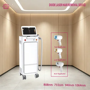 Newest Laser Diodes Hair Removal Machine 4 Wavelengths (808/755/940/1064nm) GentleMax Ice Cooling System for ALL Skin Types