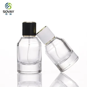 30ml 50ml 100ml Hot Sale Wholesale Luxury Portable Clear Perfume Glass Bottles with Custom Logo Sprayer Lid and Cap